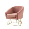 Inspired Home Adalene Velvet Accent Chair - 2 of 4