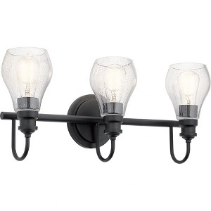 Kichler Lighting Greeier 3 - Light Vanity in  Black - 1 of 4