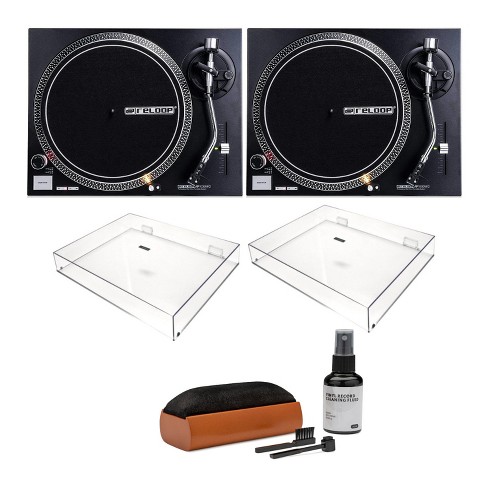 Reloop RP 1000 MK2 Professional Belt Drive Turntable System Pair Bundle