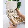 Benevolence LA Plush Velvet Travel Jewelry Box Organizer with Mirror - 4 of 4