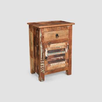 Laveer Wooden Side Table Brown - Christopher Knight Home