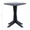 vidaXL Garden Table Anthracite Plastic Medium Lightweight Bistro Table - 4 of 4
