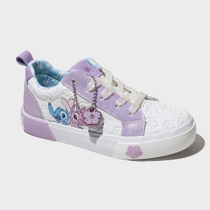 Kids' Stitch Court Sneakers - White - 1 of 4