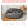 MOONMISS Chenille Bean Bag Chair Lazy Chair Durable Comfort Lounger High Back Bean Bag Chair Couch - 4 of 4