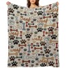 DSANE Dog Bones & Paw Christmas Throw Blanket Soft Fleece Christmas Blanket Cozy Flannel Throw for Couch Bed - 2 of 4