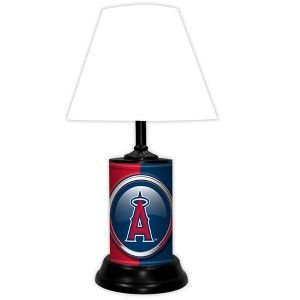 MLB 18-inch Desk/Table Lamp with Shade, with Team Logo, Los Angeles Angels - 1 of 1