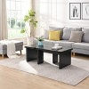 NicBex Set of 2 Farmhouse Detachable End Table with Wood Texture,Simple L-Shape Side Table,Coffee Table for Bedroom,Living Room - 3 of 4