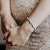 Wedding Teardrop Bracelet for Brides with Crystal Cubic Zirconia, Adjustable Length for Prom and Special Occasions - 3 of 4