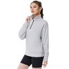 Coolmee Women's Half Zip Quilted Sweatshirts Long Sleeve Pullover Tops Casual Fashion Fall Tops - 4 of 4