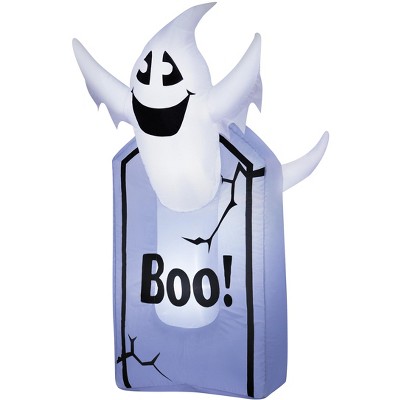 Occasions 3.5' Inflatable TOMBSTONE & Ghost, 3.5 ft Tall, Multicolored