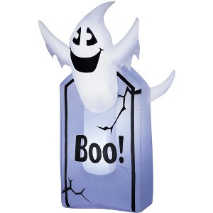 Occasions 3.5' Inflatable TOMBSTONE & Ghost, 3.5 ft Tall, Multicolored - 1 of 3