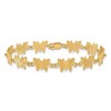 Black Bow Jewelry 14k Yellow Gold Butterfly Bracelet - 7 Inch - 3 of 4