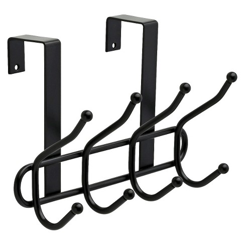 Quad Over The Door Decorative Hook Rack Black - Room Essentials™ - image 1 of 1
