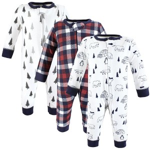 Hudson Baby Cotton Sleep and Play, Winter Animals - 1 of 4