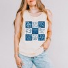 Simply Sage Market Nautical Chart Blue Garment Dyed Tank - 2 of 3