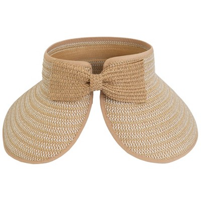 Magid Two Tone Straw Fold Up Roll Up Visor