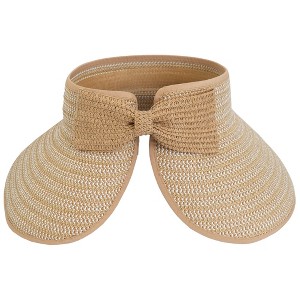 Magid Two Tone Straw Fold Up Roll Up Visor - 1 of 4