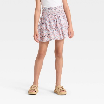 Girls' Floral Woven Skort - Cat & Jack&#8482