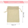 Unique Bargains Cotton Linen Burlap Bags with Drawstring 20 Pcs - 2 of 4