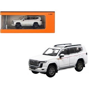 Toyota Land Cruiser 300 White with Graphics 1/64 Diecast Model Car by GCD - 1 of 3