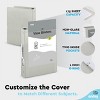 3 Ring Binder Clear View Cover with 2 Inside Pockets, Colored School Supplies Office and Home Binders – by Enday - 4 of 4