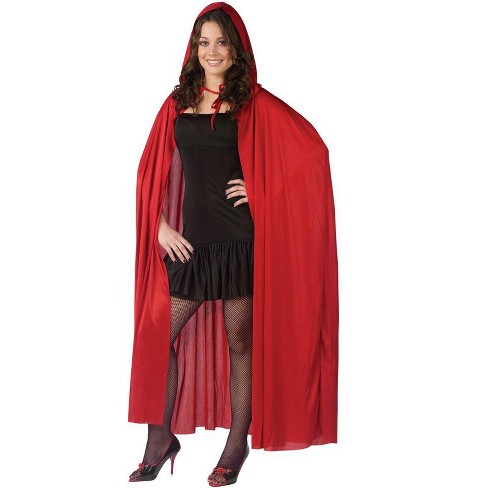Fun World 68-inch Hooded Cape, Standard, Red : Target
