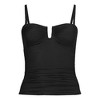 Lands' End Women's Slender Bandeau U-Wire Tankini Swimsuit Top - 4 of 4