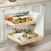 LOVMOR 2 Tier Pull Slide Out Cabinet Organizer , Cabinet Drawer Organizer with U Bracket, Pull Out Drawer for Kitchen Cabinet - 3 of 4