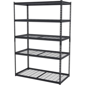 5 Tier Heavy Duty Storage Shelves 48x18x72 Inch, 2000Lbs Capacity Adjustable Metal Shelving Unit for Garage Organization, Boltless Assembly - 1 of 4