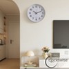 Clockswise Black Analog Clock – Silent, Non-Ticking for Wall, Office Desk, Table and Shelf, Battery-Operated Perfect for Home Office - 4 of 4