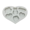 Unique Bargains Candy Mould 6-Cavity Valentine's Day Heart & Bears Candy Mould Hand Wash 8.15"x5.98"x0.91" 1 Pc - 3 of 4