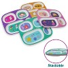 Dinner Plates for Girls: Toddler Plates, Baby Essentials, Kids Plates and Bowls Sets, Non-Toxic Plate for Toddlers, Divided Plates, Dinosaur Utensils - 4 of 4