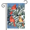 Briarwood Lane Winter Cardinal Trio Garden Flag Seasonal Birds Sn - image 2 of 4