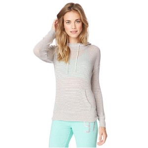 Aeropostale Womens Striped Knit Hoodie Sweatshirt - 1 of 3