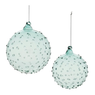 Hobnail Glass Ball Ornament (Set of 12)
