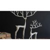 White Iron Deer – Festive Decorative Sculptures, Set of 2 by Kalalou - 2 of 3
