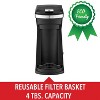 Brentwood 800-Watt Single-Serve Coffee Maker with Reusable Filter Basket for K-Cup® Pods and Ground Coffee in Black - image 4 of 4