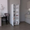 Okak Modern Sideboard Cabinet Freestanding Kitchen Pantry with 2 Doors and 5-tier Storage Shelve - 3 of 4
