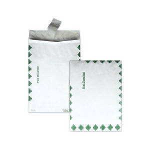 Survivor Heavy 18 lb Tyvek Open End Expansion Mailers, First Class, #13 1/2, Square Flap, Redi-Strip Closure, 10 x 13, White, 100/CT Model No QUAR4210 - 1 of 1
