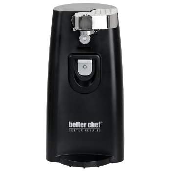 Elitra 3 in 1 Under the Cabinet Electric Can Opener, Blade Sharpener,  Bottle Opener, Under The Counter Mount, For Large And Small Cans, Black And