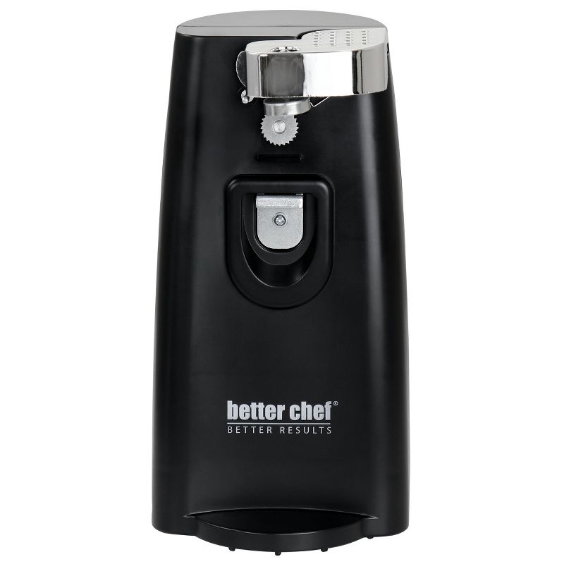 Better Chef Deluxe Electric Can Opener with Built in Knife Sharpener and Bottle Opener in Black, 1 of 8