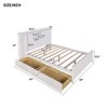 Full Size Platform Bed with Storage Headboard and 2 Drawers - ModernLuxe - 3 of 4