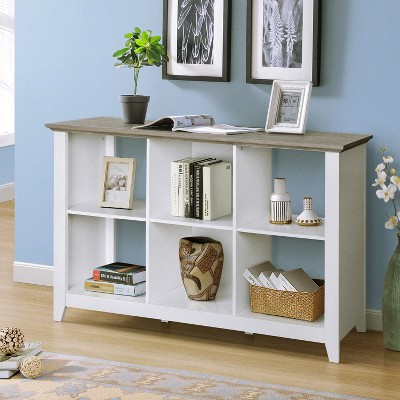 Costway 6 Cube Storage Shelf Organizer Bookcase Square Cubby Cabinet  Bedroom Natural : Target