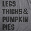 Mens Legs Thighs And Pumpkin Pies T Shirt Funny Thanksgiving Turkey Dinner Tee For Guys - Crazy Dog Men's T Shirt - 2 of 4