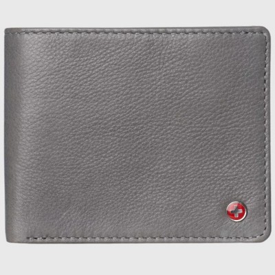Alpine Swiss Mens Nolan Bifold Commuter Wallet Cowhide Leather RFID Safe Comes in a Gift Box