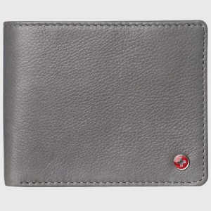 Alpine Swiss Mens Nolan Bifold Commuter Wallet Cowhide Leather RFID Safe Comes in a Gift Box - 1 of 4