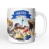 Artistic Maine State Themes and Landmarks Mug (Non-Custom Only)| OrnamentallyYou - 4 of 4