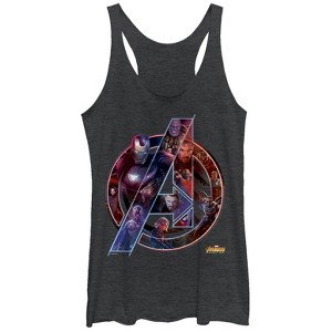 Women's Marvel Avengers: Infinity War Logo Racerback Tank Top - 1 of 3