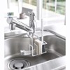 Yamazaki Home - Faucet-Hanging Sponge & Brush Holder - Steel - 3 of 4