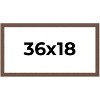 PosterPalooza | 36x18 Wide Barnwood Picture Frame, UV Acrylic, 6 Finishes - Grey, Brown, White, and Black - 2 of 4